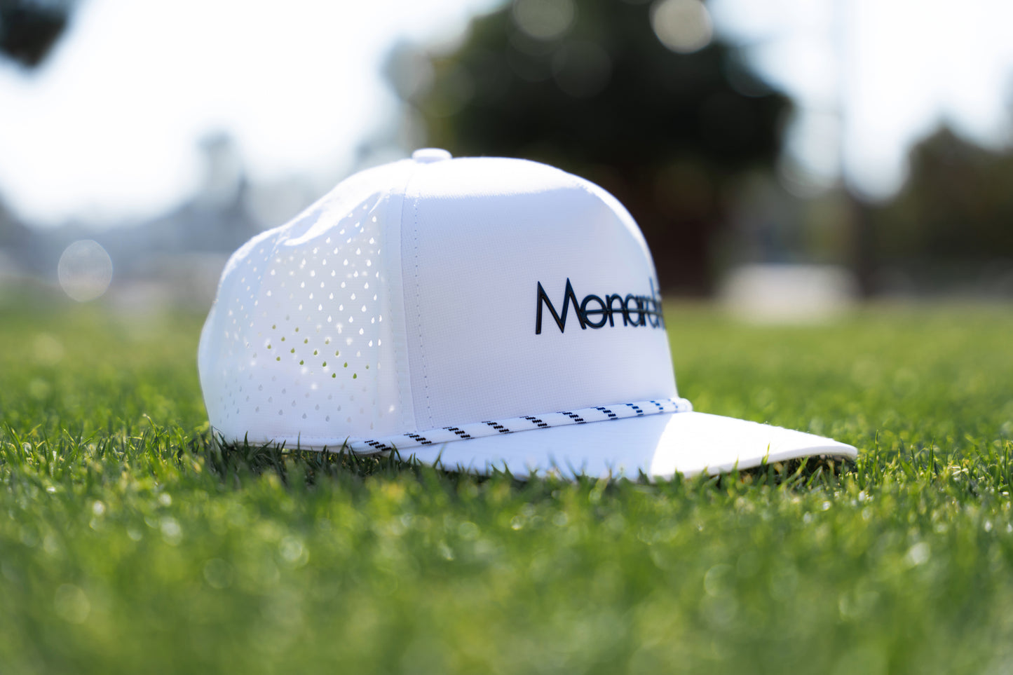 5 Panel Rope Hat (White)