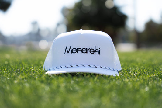 5 Panel Rope Hat (White)