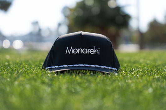 5 Panel Rope Hat (Black)